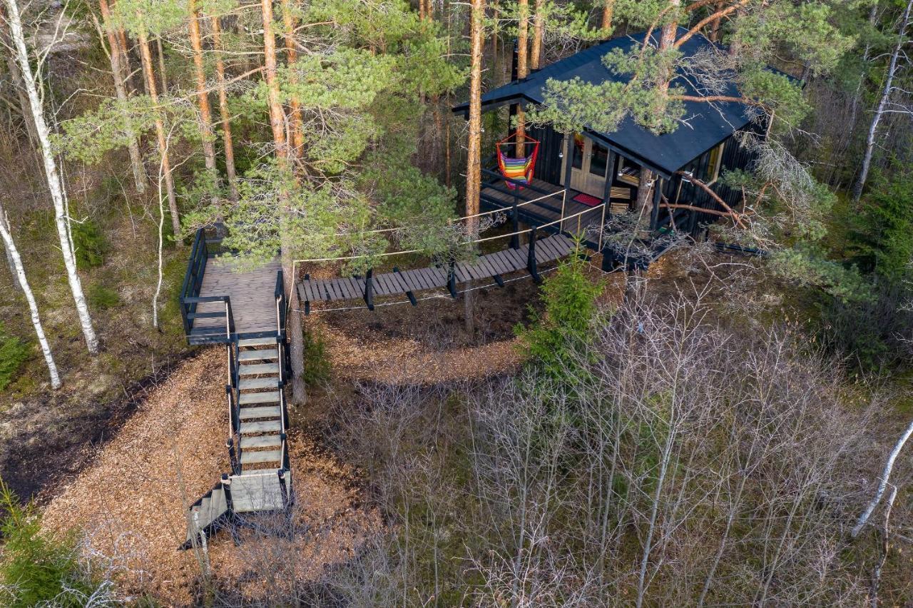 Вилла Sambliku Treehouse Jogisoo Экстерьер фото