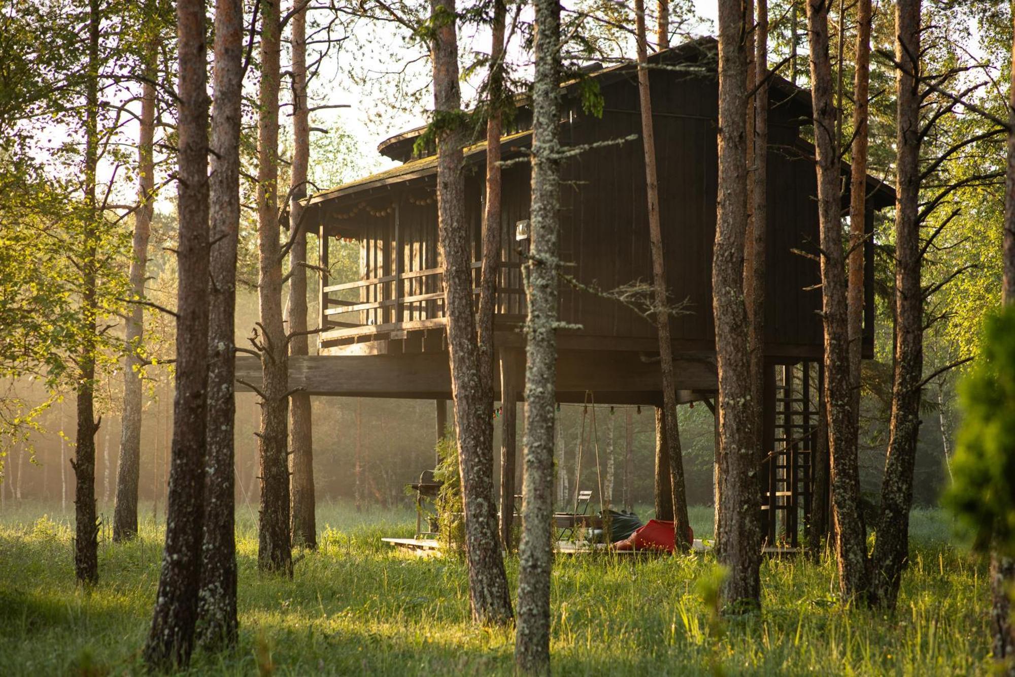 Вилла Sambliku Treehouse Jogisoo Экстерьер фото